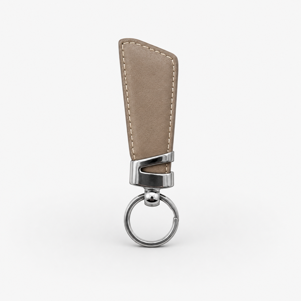 Two Tone Textured Leather Key Chain
