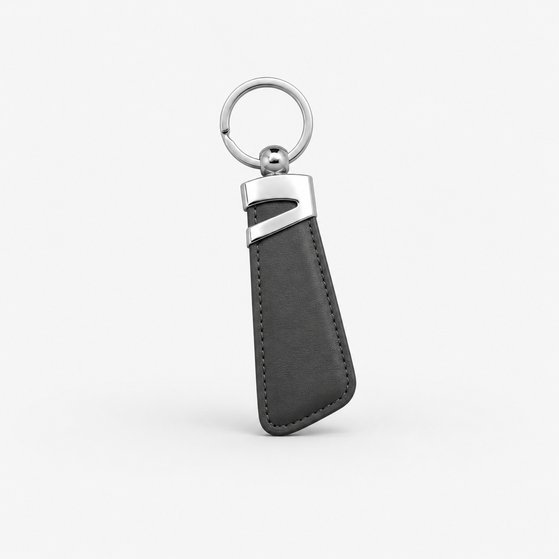 Two Tone Textured Leather Key Chain