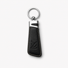 Two Tone Textured Leather Key Chain
