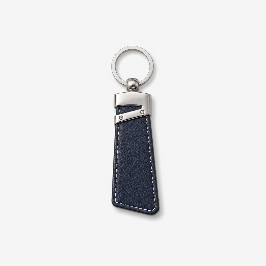 Two Tone Textured Leather Key Chain