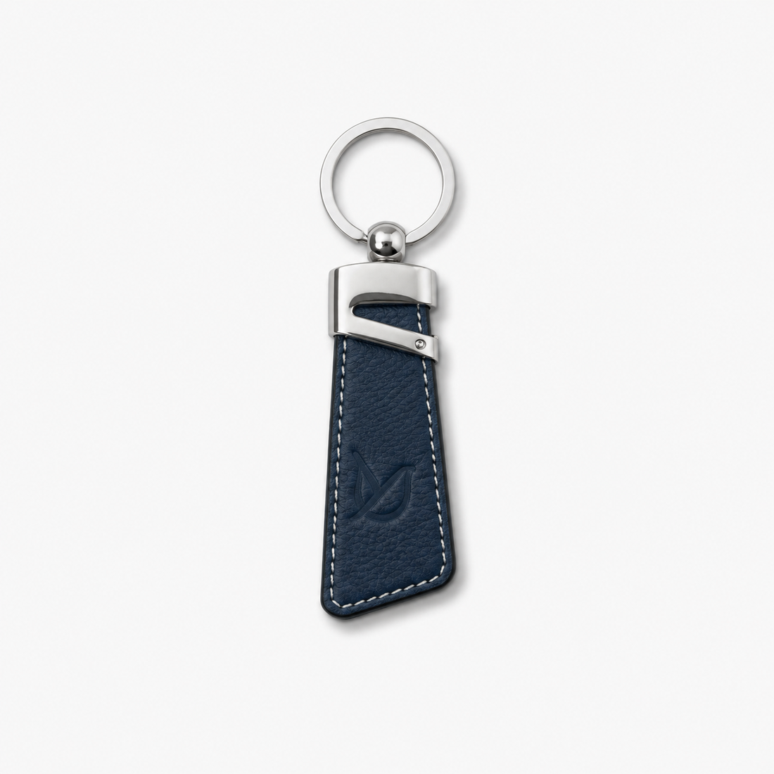 Two Tone Textured Leather Key Chain