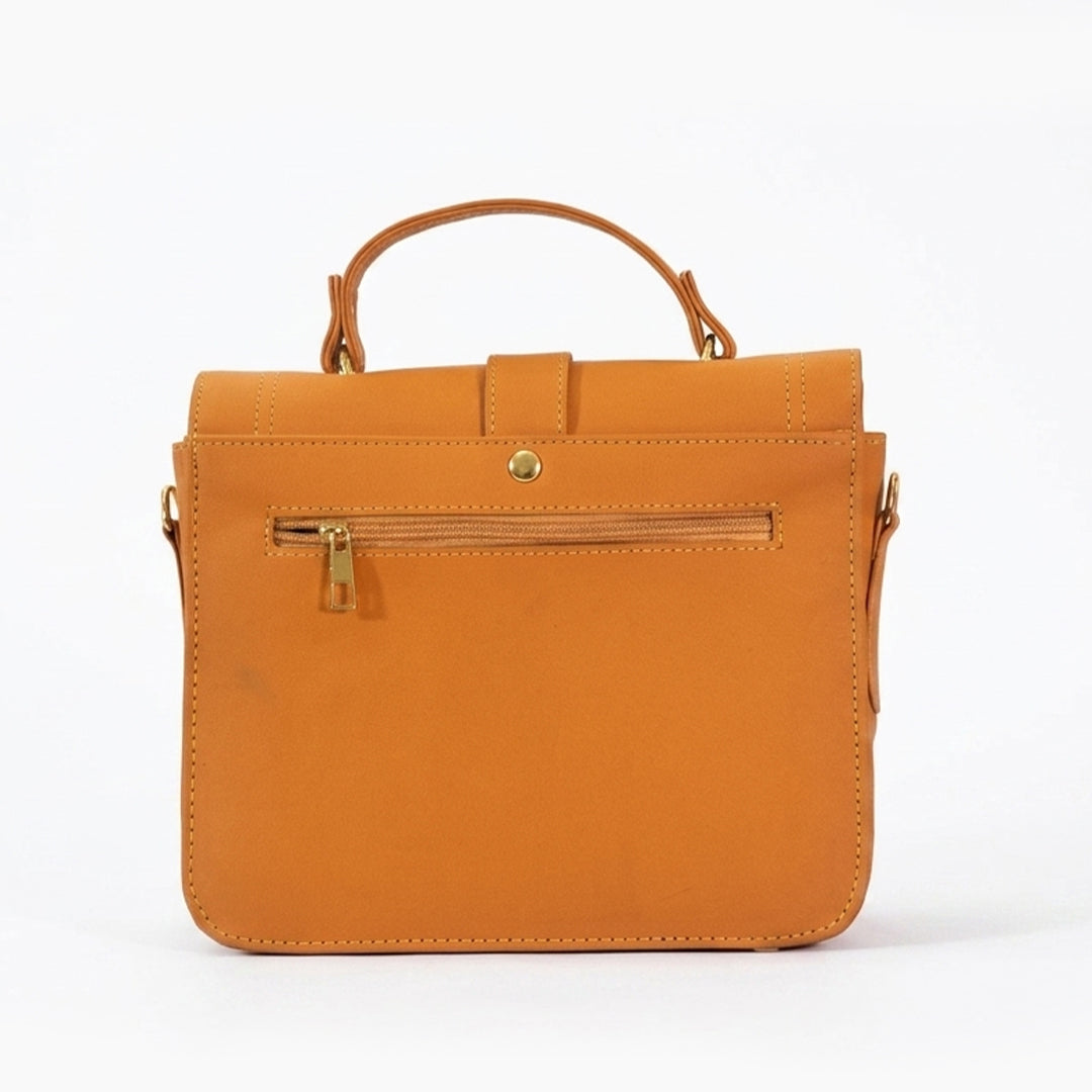 Amber Classic Leather Hand Bag