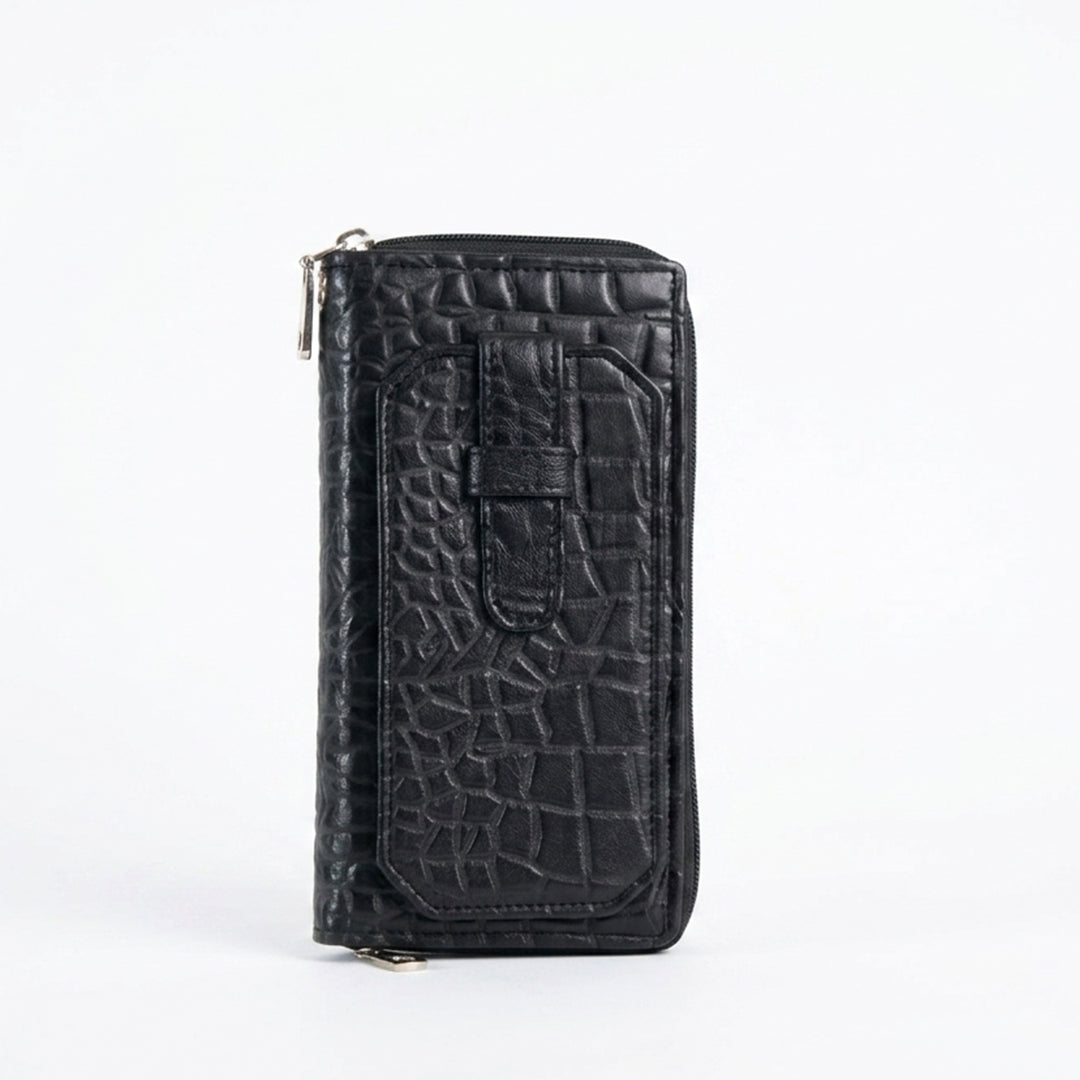Croco-Imperial Zippered Pochette