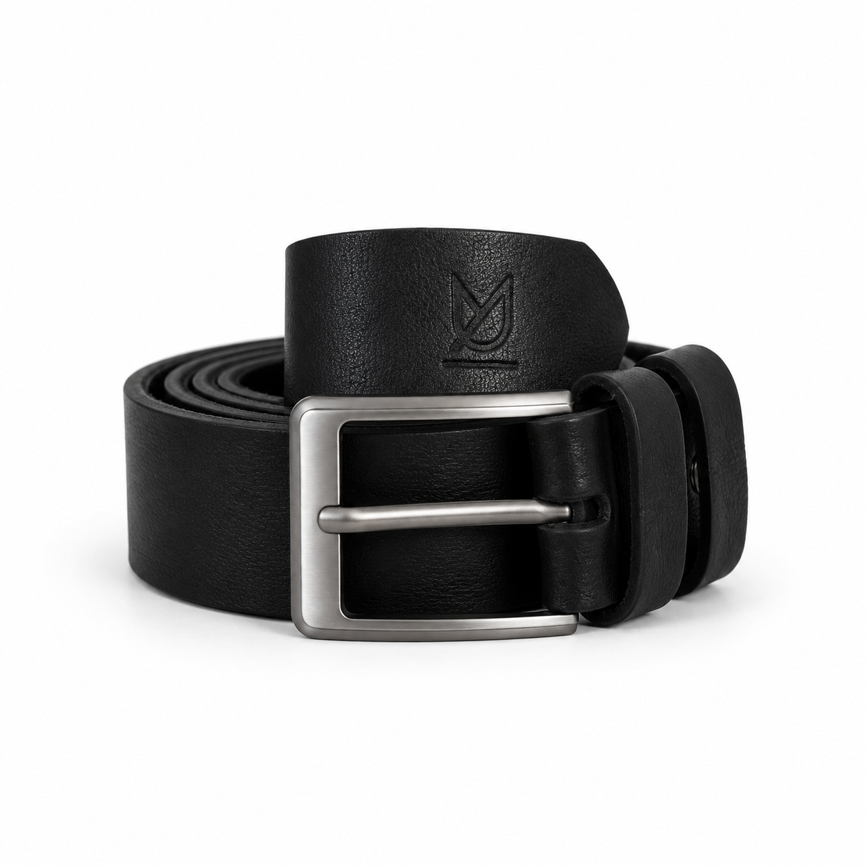 Black Casual Leather Belt