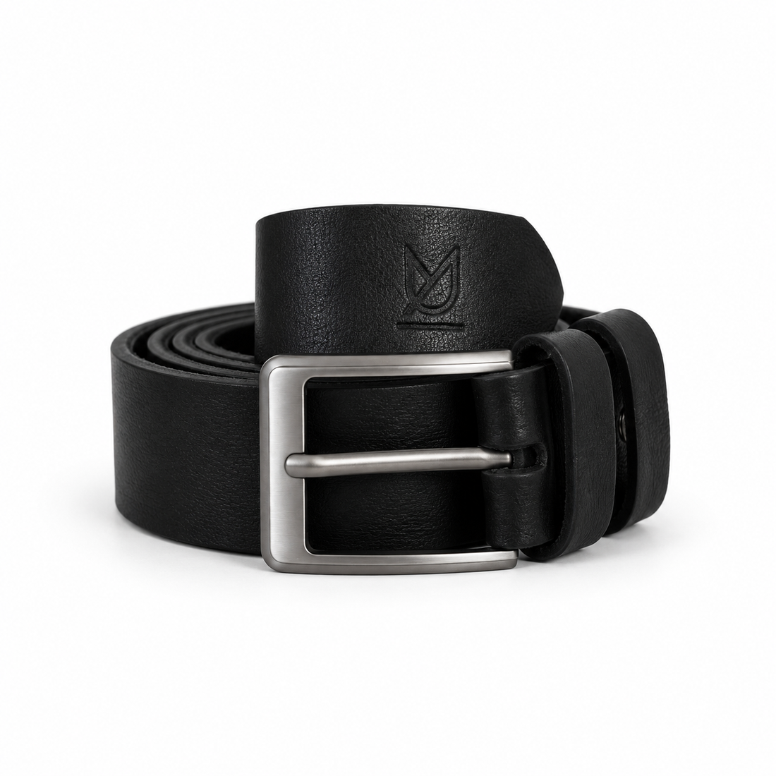 Black Casual Leather Belt