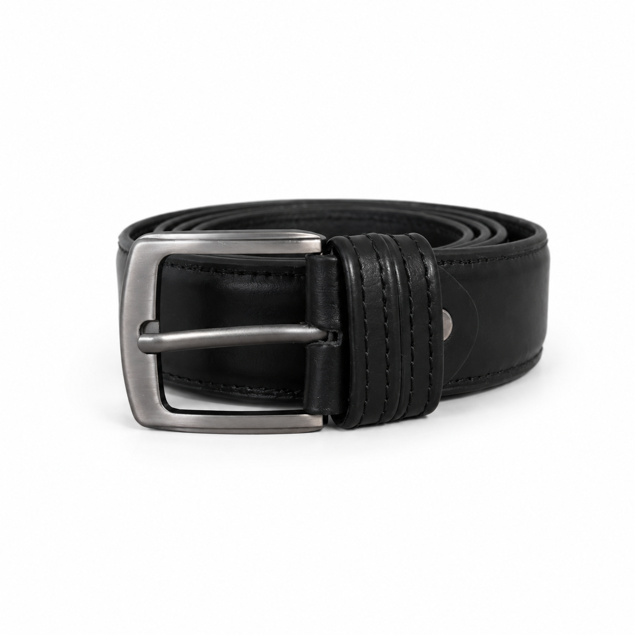 Black Formal Leather Belt