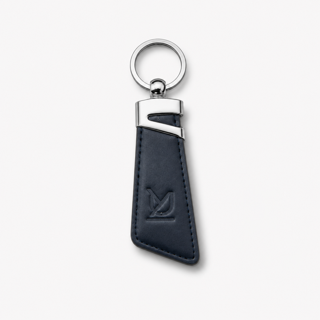 Two Tone Textured Leather Key Chain