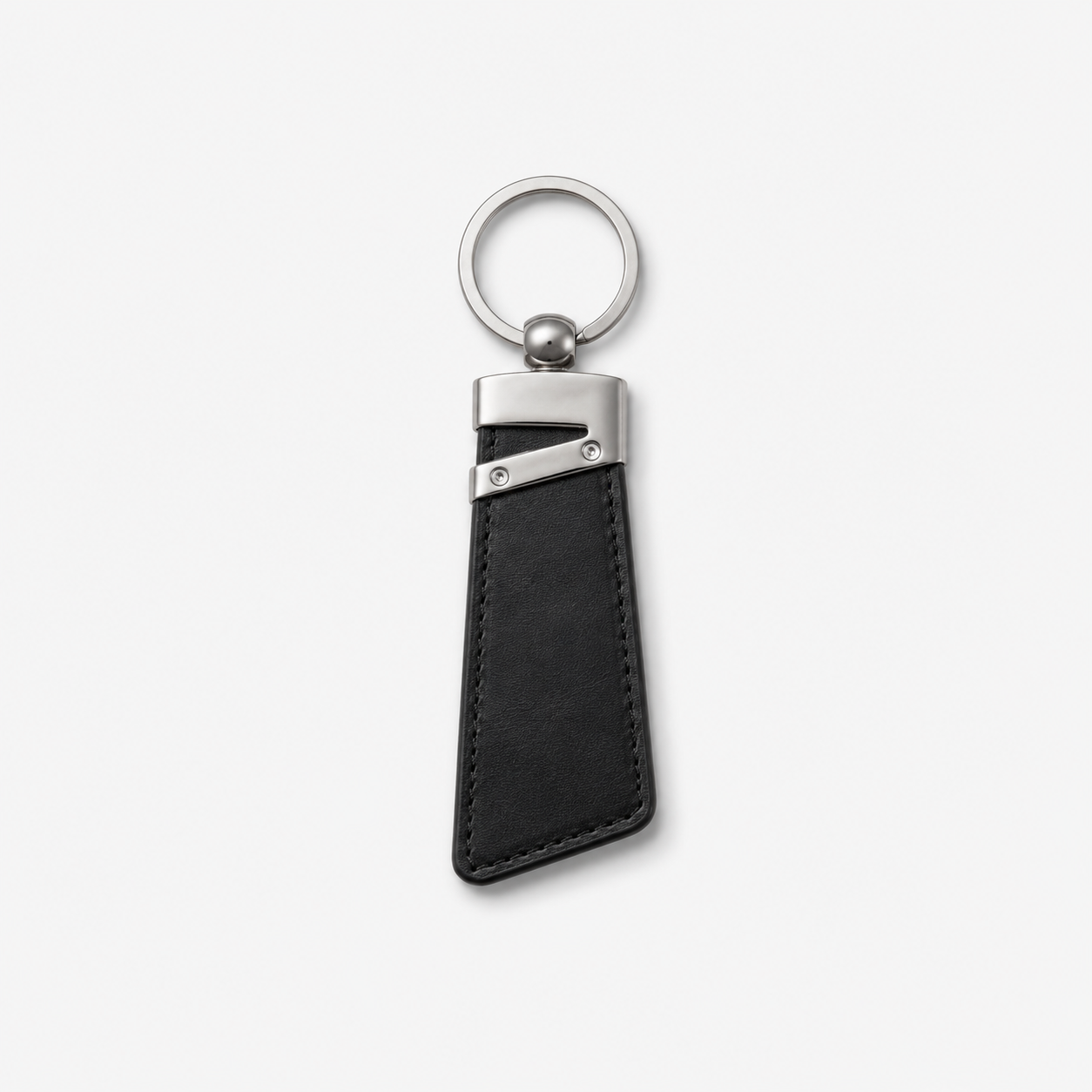 Two Tone Textured Leather Key Chain