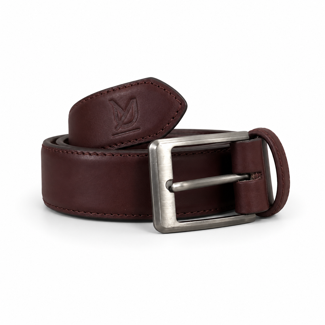 Dark Mahogany Formal Leather Belt