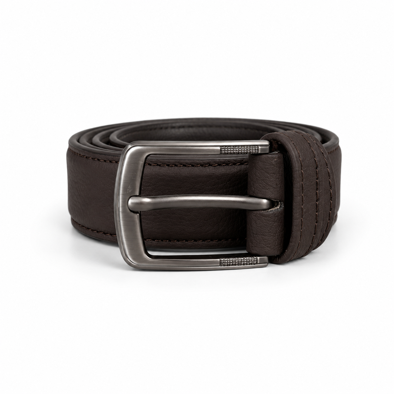 Dark Walnut Formal Leather Belt
