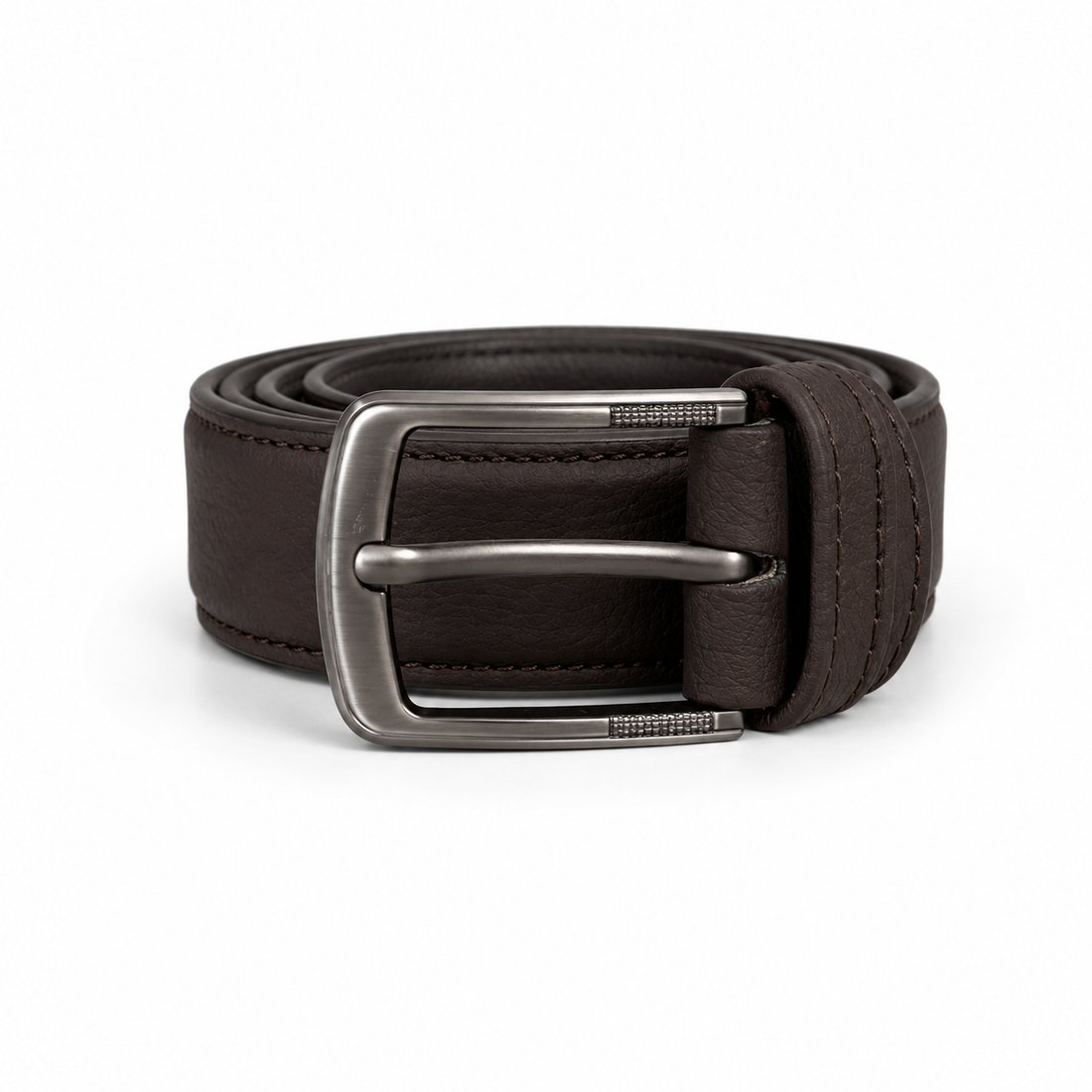 Dark Walnut Formal Leather Belt
