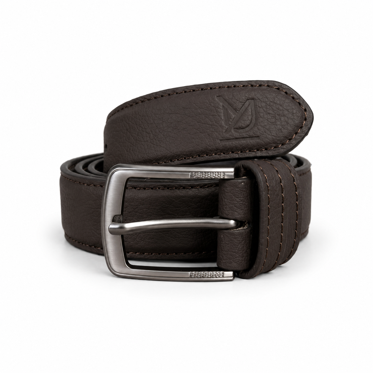 Dark Walnut Formal Leather Belt
