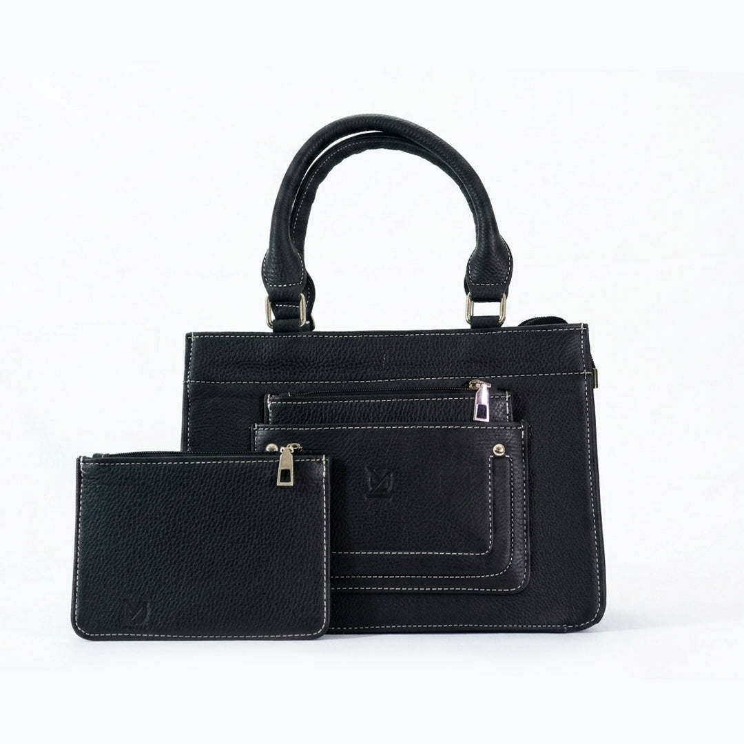 Leather YU 2 in 1 Shoulder Handbag