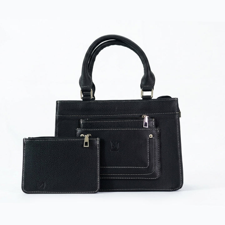 Leather YU 2 in 1 Shoulder Handbag