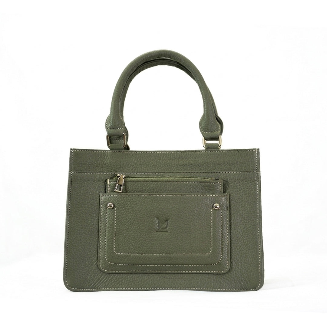 Leather YU 2 in 1 Shoulder Handbag