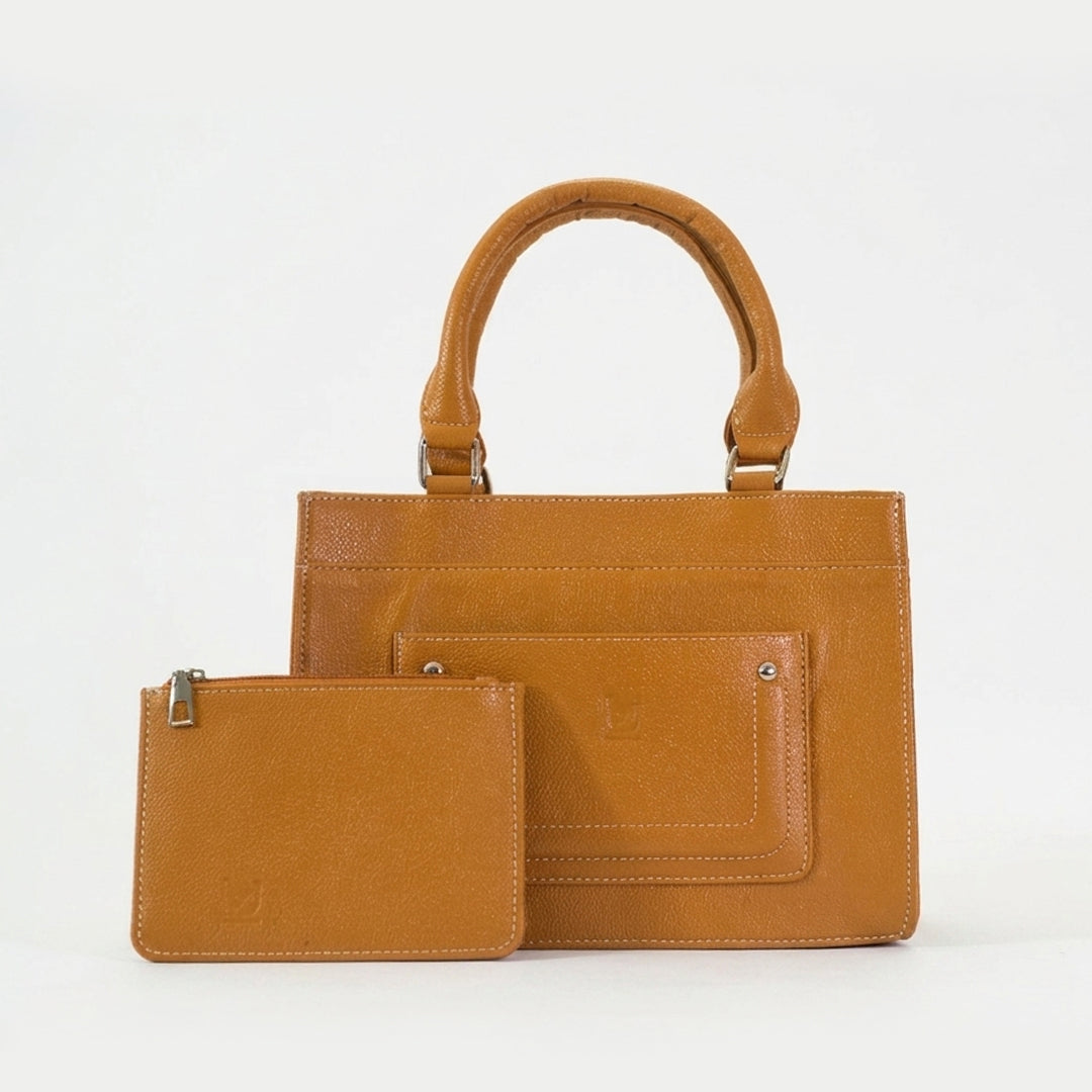 Leather YU 2 in 1 Shoulder Handbag