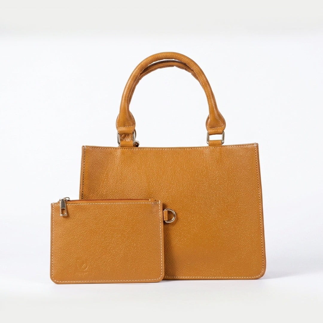 Leather YU 2 in 1 Shoulder Handbag