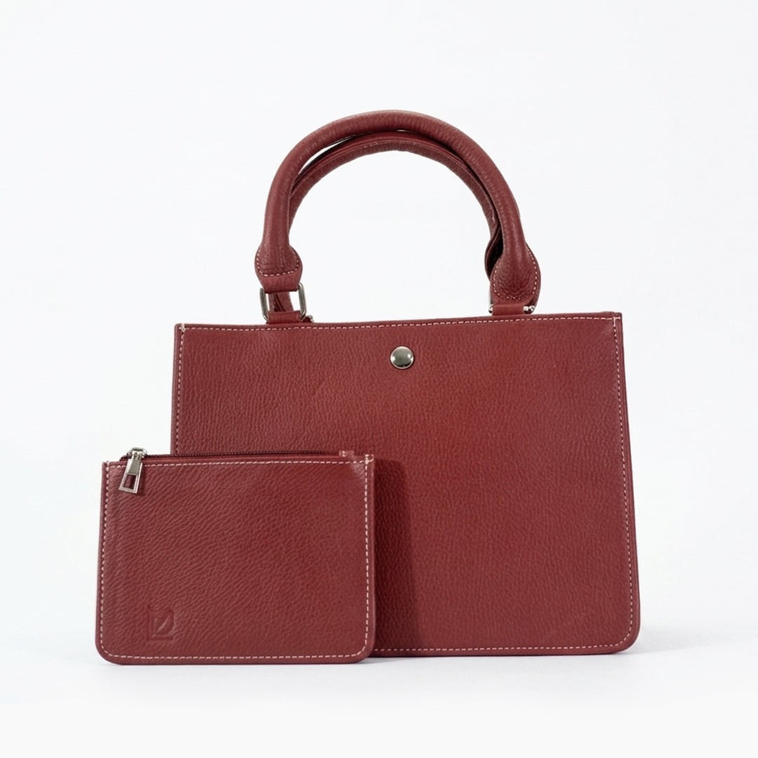 Leather YU 2 in 1 Shoulder Handbag