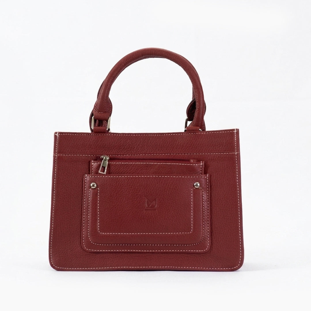 Leather YU 2 in 1 Shoulder Handbag
