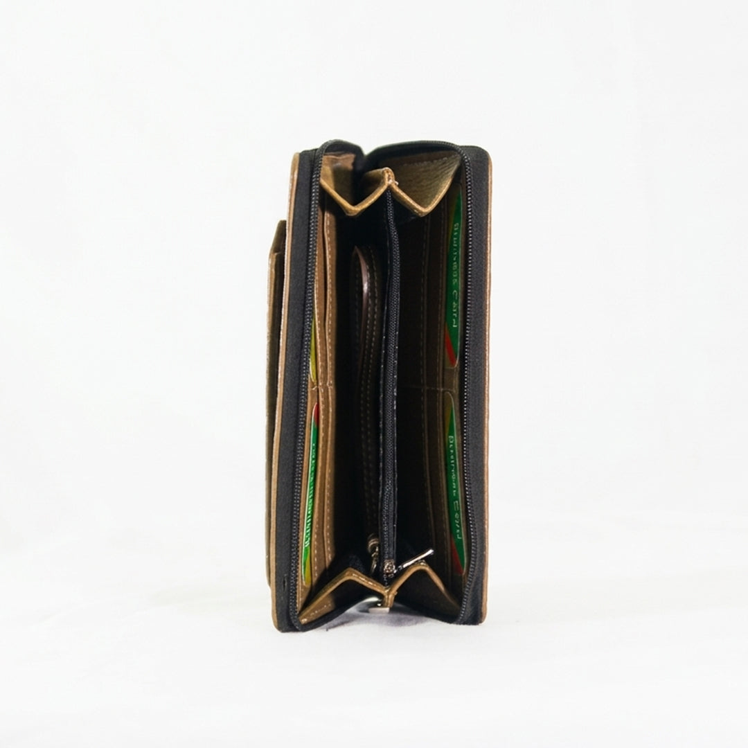 Croco-Imperial Zippered Pochette