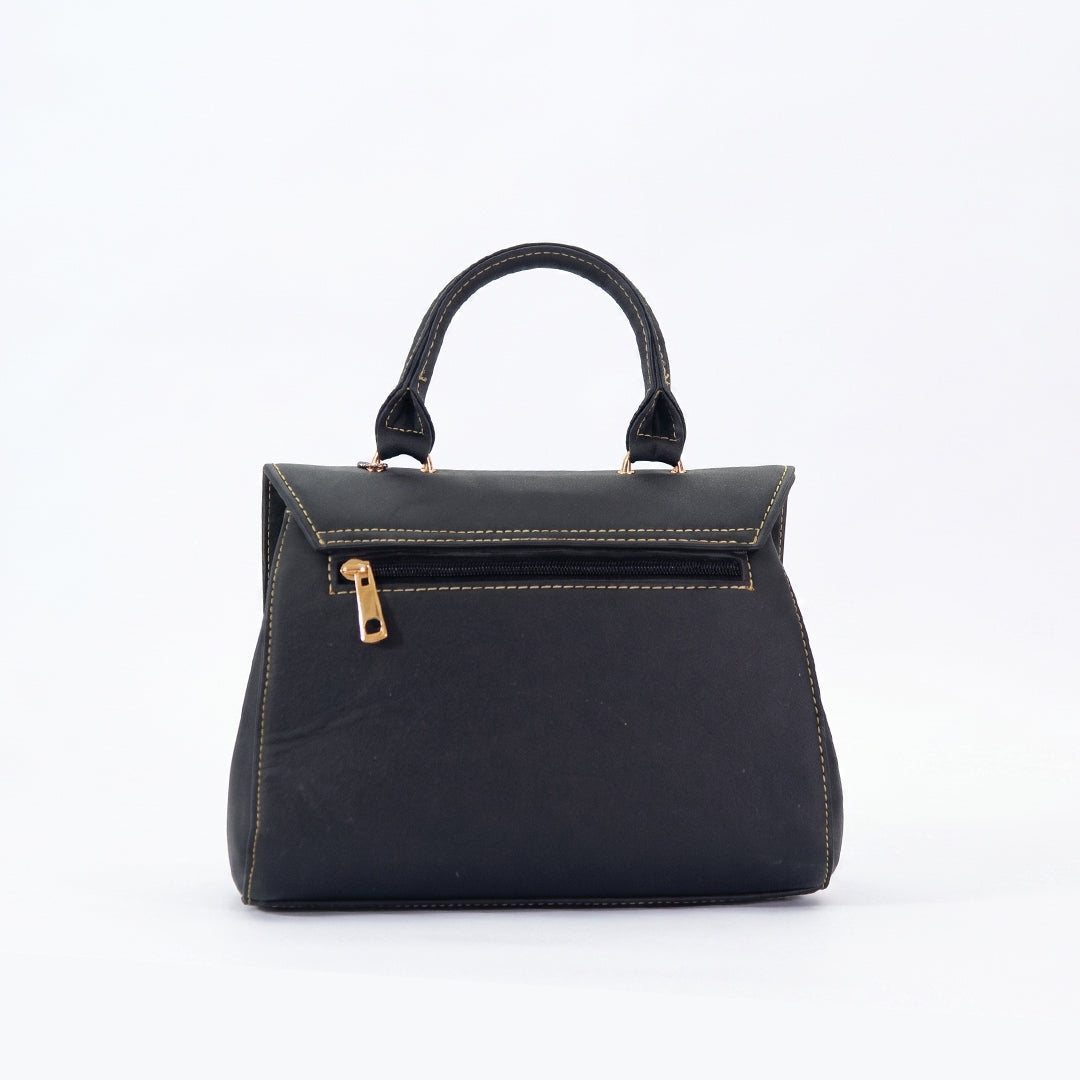 YU Noir Grace Flap-Top Handbag
