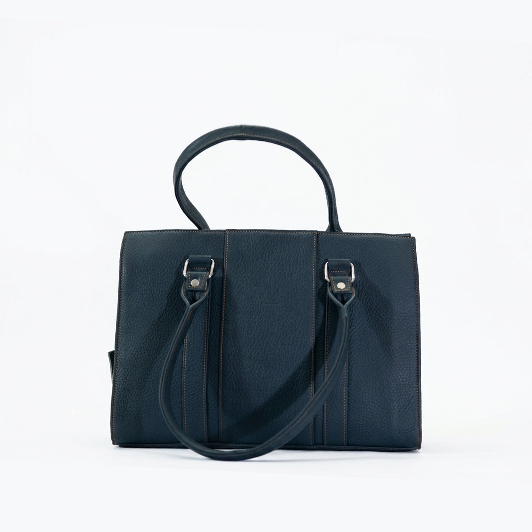 Sapphire Leather Tote