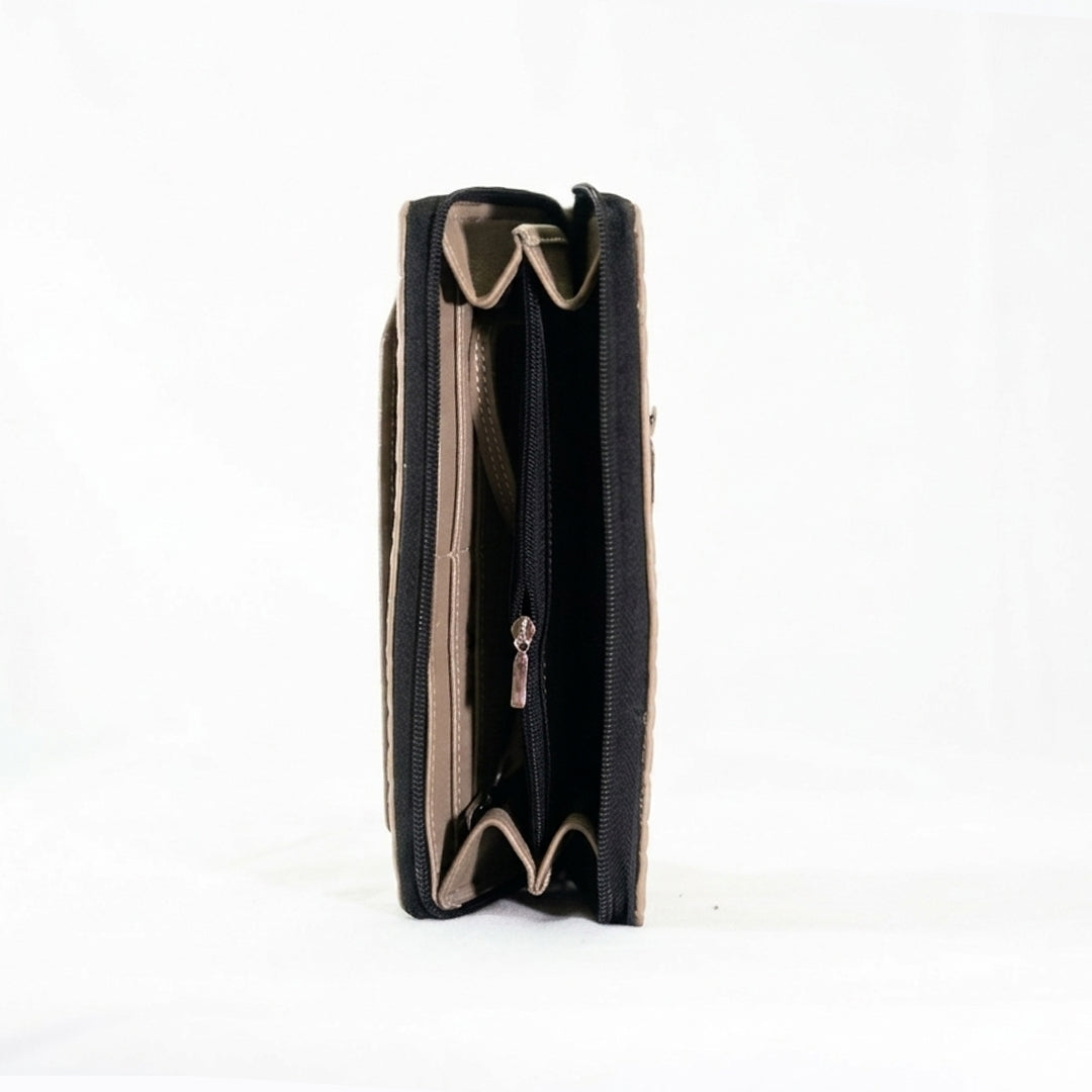 Croco-Imperial Zippered Pochette