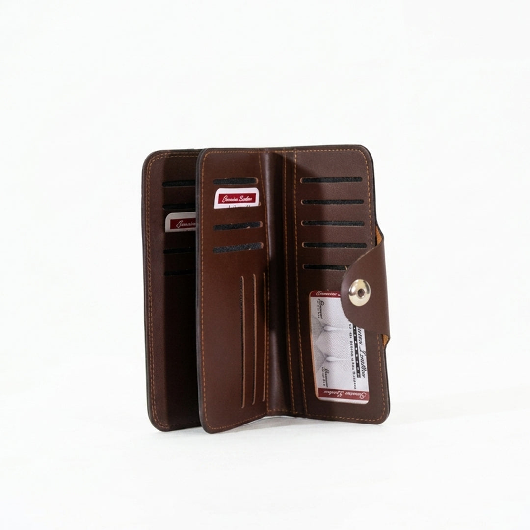 Unisex Long Leather Wallet