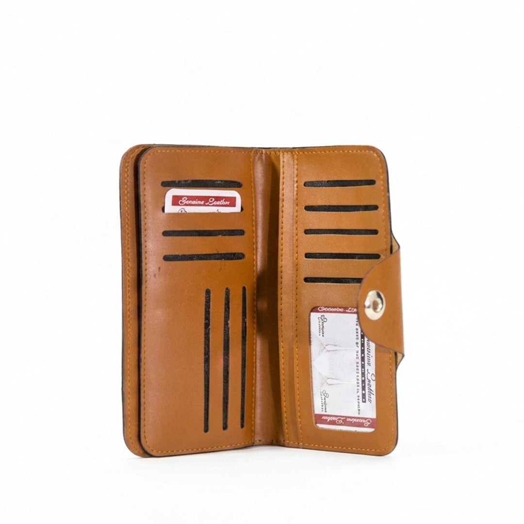 Unisex Long Leather Wallet