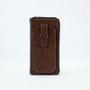 Croco-Imperial Zippered Pochette